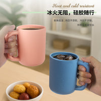 Collapsible Silicone Travel Mug with Lid - 600ml Portable Coffee Cup for Office & Outdoor Use