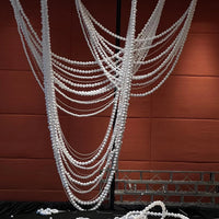 Wedding Props Transparent String White Foam Ball String Decoration Window Display Background Wall Sign-in Area Round Ball Pendant