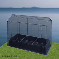 Greenhouse Grow Tent with Steel Frame for Plants, Flowers, and Vegetables - Sunshade, Insect-Proof, Rainproof