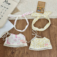 Tatava 10cm Doll Retro Gauze Dress and Headscarf Set for BJD Dolls