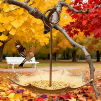 Decorative Outdoor Umbrella Bird Feeder for Garden Patio Balcony
