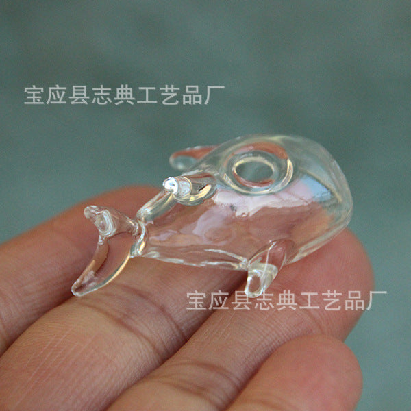 Miniature Shark Bottle Glass Cover for DIY Dollhouse Accessories and Micro Landscape Decor