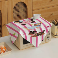Korean Style Dachshund Print Dust Cover for Microwave and Rice Cooker