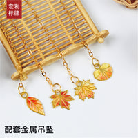 Vintage Metal Leaf Bookmark - Ginkgo Leaf Design for Students & Gifts