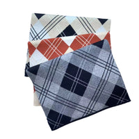 Men's Winter Fashion Plaid Jacquard Knit Cashmere Scarf
