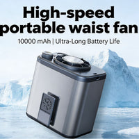 Portable Waist Clip Fan for Outdoor Sports - Hands-Free Personal Cooling