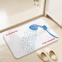 Diatomaceous Earth Bath Mat Quick Dry Non-Slip Absorbent Floor Mat for Bathroom Entrance