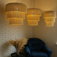 Bohemian Woven Tassel Pendant Light Shade for Home Decor