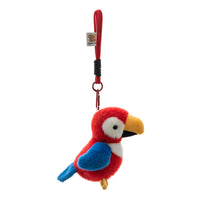 Cute Parrot Plush Toy Keychain Backpack Charm