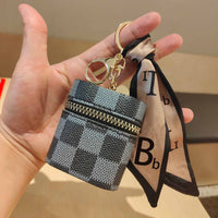 Portable Mini Earphone Case Keychain Coin Purse Lipstick Storage Bag