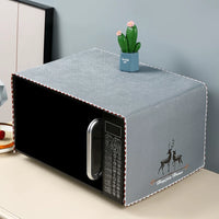 Refrigerator Microwave Oven Dust Cover with Storage Pockets