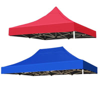3x3m Oxford Cloth Gazebo Canopy Top Cover, Waterproof UV Protection Sunshade for Outdoor Tent