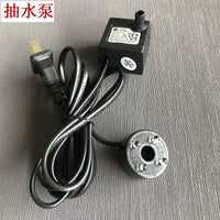 Submersible Water Pump for Tabletop Fountains and Landscaping with Optional LED Light and Fogger