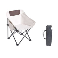 High-Back Moon Chair Folding Camping Recliner Portable Fishing Director's Chair