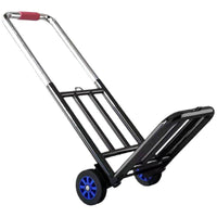 Foldable Portable Hand Truck Shopping Cart with Heavy-Duty Wheels