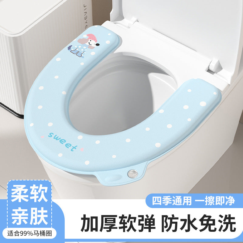Waterproof EVA Toilet Seat Cushion, Thickened Washable Universal Toilet Seat Cover for All Seasons