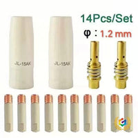 1K MIG Welding Torch Consumables Kit - Contact Tips, Nozzle, Connecting Rod