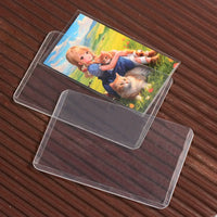 Clear Hard Card Sleeves for Photos and Postcards, Laminated Protective Display Holders