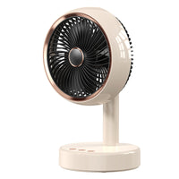 Portable USB Desk Fan with Automatic Oscillation, Timer, and Quiet Operation