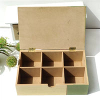 Rustic Wooden Desktop Organizer with Drawers and Compartments for Jewelry, Keys, and Mail