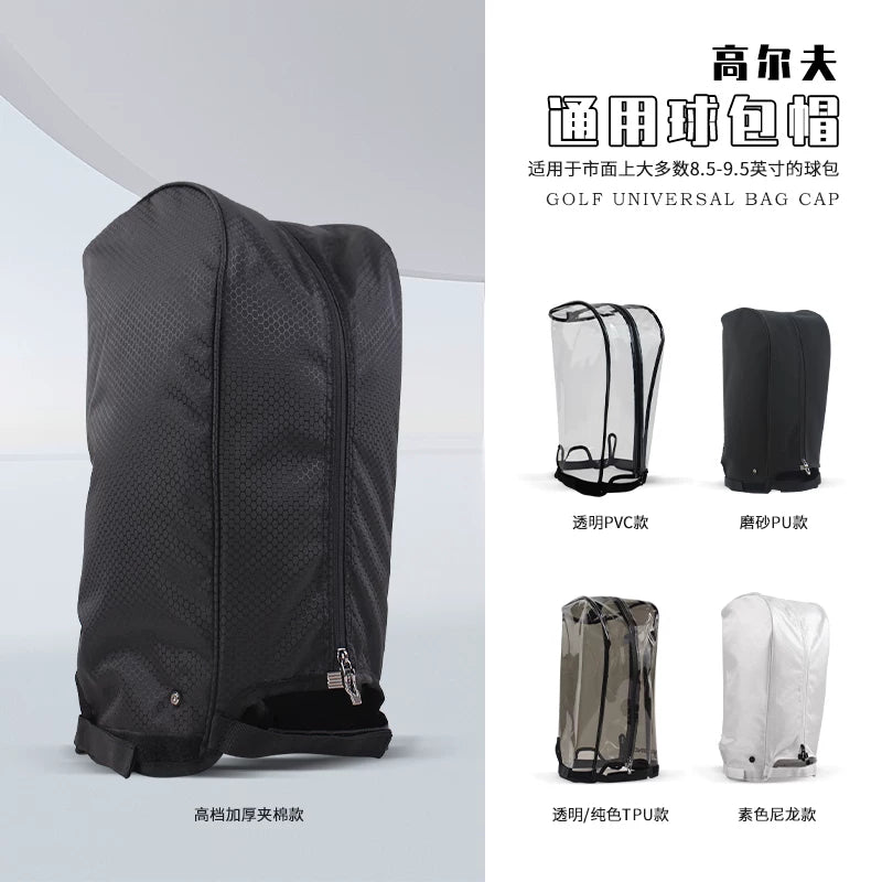 Golf Bag Rain Hood Cover for Adults and Juniors, Waterproof Nylon/PVC