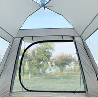 Luxury Glamping Tent with Double Doors & Windows, Waterproof Sun Protection for Camping & Events