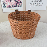 Kids' Woven Plastic Bicycle Basket for Front or Rear Mounting