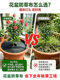 Biodegradable Weed Barrier Fabric for Potted Plants and Seedlings, Permeable and Durable