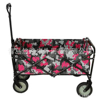 Foldable Outdoor Utility Wagon with 100L Capacity for Camping, Shopping, and Garden Use