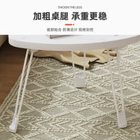 Modern Creative Foldable Side Table for Living Room, Portable Small Coffee Table for Compact Spaces