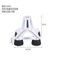 Anti-Slip Rubber Cane Tips for Quad and Tripod Walking Sticks, Multi-Size Bases