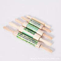 Pottery Clay Rolling Pin Clay Slab Forming Tool Embossing Stick for Ceramic Art and Sculpture