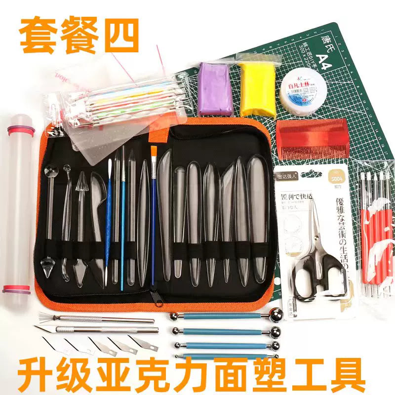 Acrylic Clay Sculpting Tool Set for Dough and Polymer Clay