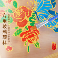 DIY 3D Stained Glass Painting Kit for Kids & Adults, Creative Craft Gift for Team Building Activities