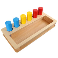 Montessori Geometric Cylinder Ladder Wooden Sorting Sensory Educational Toy for Early Learning