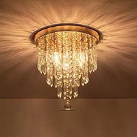 Crystal LED Ceiling Light for Dining Room, Bedroom, and Hallway
