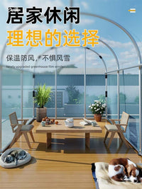 Garden Greenhouse Kit with Insulated Thermal Film and Galvanized Steel Frame for Outdoor Plant Protection