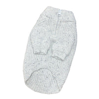 Pet Dog Winter Warm Polo Shirt with Zipper and Polka Dot Design