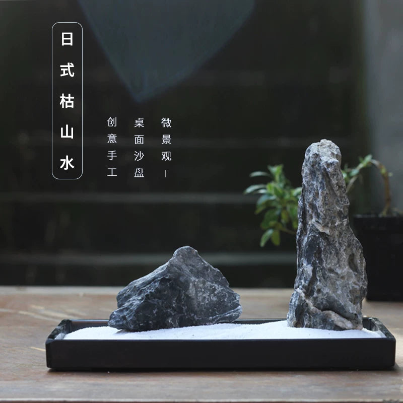Japanese Zen Garden Desktop Micro Landscape Kit with Rake Tools