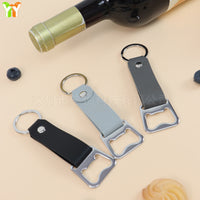 Stainless Steel Beer Bottle Opener with Keychain