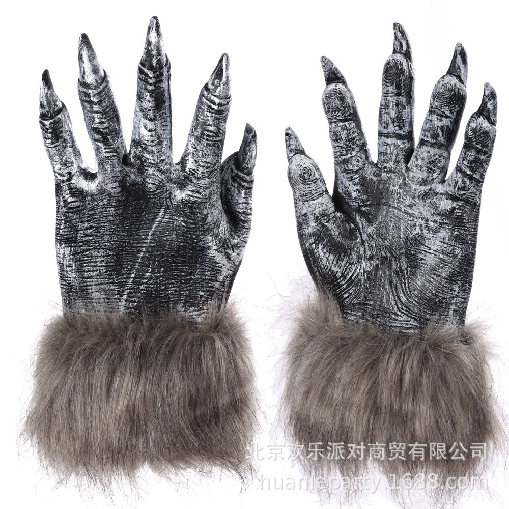 Halloween Werewolf Claw Gloves for Adult Cosplay Party