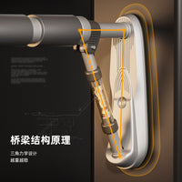 SND Doorway Pull-Up Bar for Home Fitness, Non-Slip Chin-Up Bar with Suspension Rings, No-Drill Installation
