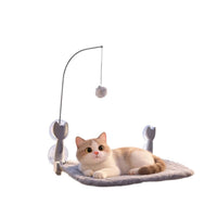 Window-Mounted Cat Hammock Bed with Suction Cups and Toy