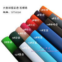 Double-Layer Corrugated Paper Strips for Kids' DIY Crafts, 2x68cm