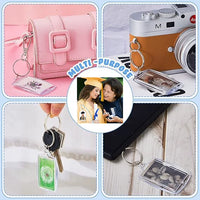 Acrylic Arched Rectangle Photo Frame Keychain for DIY Pictures