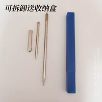 Stainless Steel Detachable Fishing Umbrella Ground Spike Holder with Double Pin