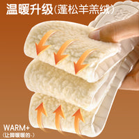 Winter Lambswool Latex Insoles for Boots - Thickened, Warm, Elastic, Shock-Absorbing, Breathable & Antibacterial