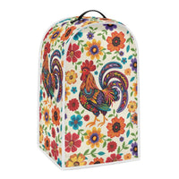 Rooster Print Food Processor Dust Cover Washable Polyester Kitchen Appliance Protector