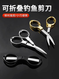 Mini Folding Fishing Scissors, Stainless Steel Portable Multi-tool for Fishing Line, Lead Skin, PE Line