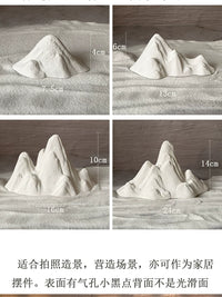 Chinese Zen Mountain Micro Landscape Ornament for Photography Props and Decor